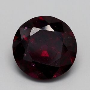2.323ct Round Dark toned violet red Natural Certified Garnet