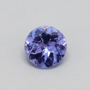 0.255ct Round Medium toned blue violet Natural Certified Tanzanite