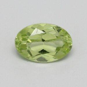 0.428ct Oval Medium dark toned yellow green Natural Certified Peridot