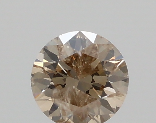 0.3ct Fancy Dark Champagne I3 RBC Cut Natural Certified Diamond