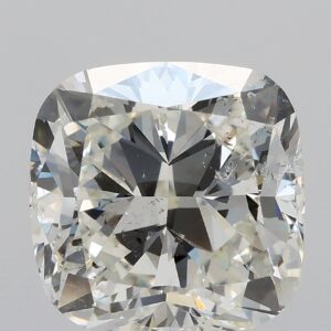 5.03ct J I1 Cushion Cut Natural Certified Diamond